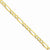 14K Yellow Gold Semi-Solid Figaro Chain