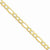 14K Yellow Gold Semi-Solid Figaro Chain