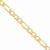 14K Yellow Gold Semi-Solid Figaro Chain Bracelet