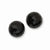 Faceted Black Acrylic Stone Post Earrings