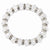 Silver-tone Clear Crystal Stretch Bracelet