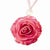 Lacquer Dipped Pink Rose Pink Cotton Cord Necklace
