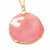 Lacquer Dipped K Gold Trim Pink Rose Petal Gold-Tone Chain