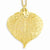 24K Gold Dipped Aspen Leaf Gold-Plated Chain
