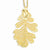 24K Gold Dipped Oak Leaf Gold-Tone Chain