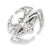 Marvel Comics Silver-tone Spiderman Spider w/Crystals Ring
