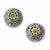 Silver-tone Brass Flower Accent Stud Post Earrings