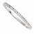 Silver-tone Clear Epoxy Stones Bangle