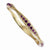  Gold-tone Purple Crystal bangle Bracelet