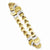 Gold-tone & Silver-tone Clear Epoxy Stones Stretch Bracelet