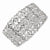 Silver-tone Clear Crystal Stretch Bracelet