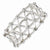 Silver-tone Clear Crystal Stretch Bracelet