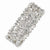 Silver-tone Clear Crystals Stretch Bracelet