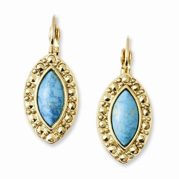 Laundry Gold-tone Resin Simulated Composite Stones Earrings