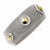 Laundry Silver-tone w/Simulated Gold-tone Stones Bangle