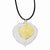 Silve and 24K Gold Dipped Double Aspen Leaf Necklace