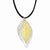 Silve and 24K Gold Dipped Double Evergreen Leaf Necklace