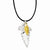 Silver Fern Leaf, K Gold Dipped Pine Cone Necklace