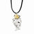 Silver Holly Leaf, K Gold Dipped Berries Necklace
