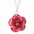 Lacquer Dipped Fuchsia Rose Necklace