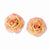 Lacquer Dipped Cream/Pink Rose Post Earrings