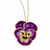 Lacquer Dipped Lilac Pansy Necklace
