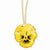 Lacquer Dipped Yellow Pansy Necklace