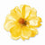 Lacquer Dipped Yellow Cosmos Adjustable Ring