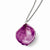 Lacquer Dipped Lilac Rose Petal Slvr-Pltd Necklace
