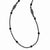 Black-Plated Black Glass Necklace