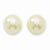 Cultura Glass Pearl Button Post Earrings