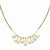 Gold-tone Cultura Glass Pearl Multi-drop Necklace
