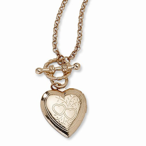 Rose-tone Heart Locket