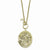 Brass-tone Floral Locket