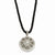 Silver-tone Clear Crystal Round Locket