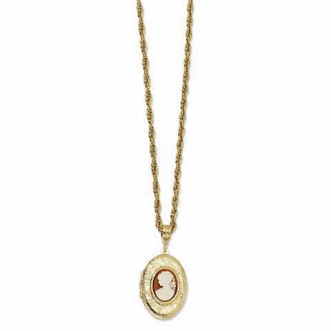 Gold-tone Cameo Locket