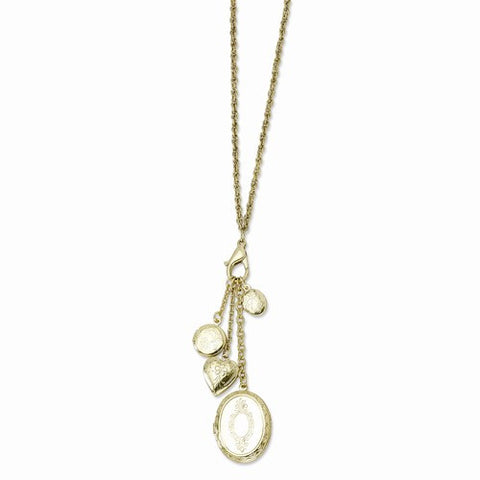 Brass-tone Multi Locket