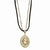 Brass-tone Cameo Locket