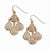 Copper-tone Filigree Teardrop Dangle Earrings