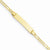 14K Yellow Gold Figaro Link Child Id Bracelet