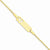 14K Yellow Gold Childs Id Butterfly Bracelet