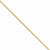 14K Yellow Gold Box Chain Anklet