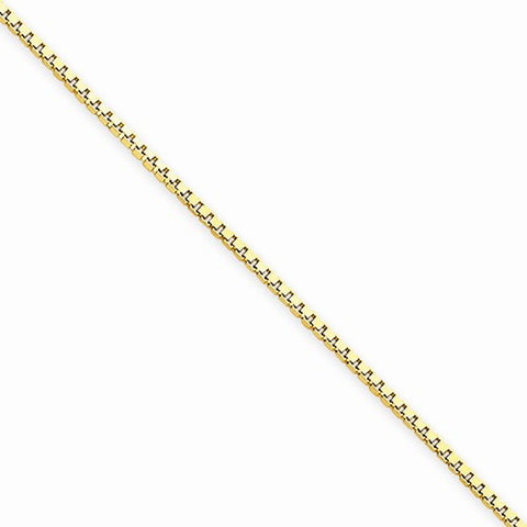 14K Yellow Gold Box Chain Bracelet