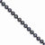 14K Yellow Gold 5-5.5Mm Black Freshwater Onion Cultured Pearl Bracelet