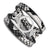Snake Pattern Leather Small Silver Coin Holder Long Wrap Chain