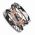 Snake Pattern Leather Small Coin Holder Long W Chain