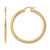 Bronze Polished & Textured Hinged Hoop Earrings