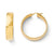 Bronze Polished Hinged Hoop Earrings