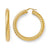 Bronze Polished Hinged Hoop Earrings