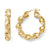 Bronze Polished Twisted Hinged Hoop Earrings